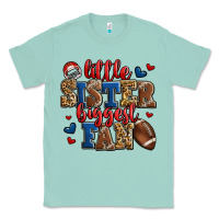Seafoam little sister biggest fan american football Classic Tee - Jasminsmagicworld