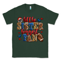 Sports Green little sister biggest fan american football Classic Tee - Jasminsmagicworld
