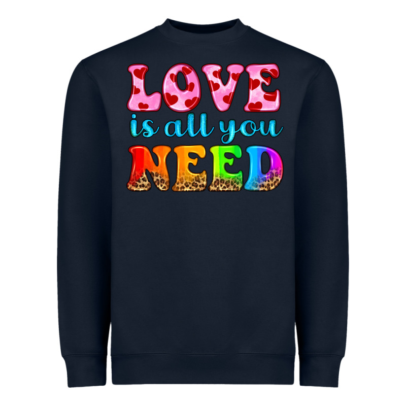 Love Is All You Need Heavyweight Sweatshirt by HRA Design Shop | Teevron