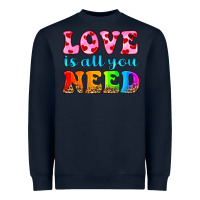 Navy love is all you need Heavyweight Sweatshirt - HRA Design Shop