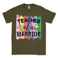 Army Green Teacher of a warrior Classic Tee - CowhideDigitalArt