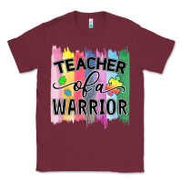 Burgundy Teacher of a warrior Classic Tee - CowhideDigitalArt