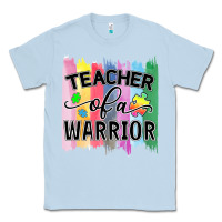 Dusty Blue Teacher of a warrior Classic Tee - CowhideDigitalArt