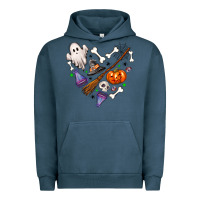 Pigment Midnight Navy Love Halloween Urban Hoodie - NancyCooperArtShop