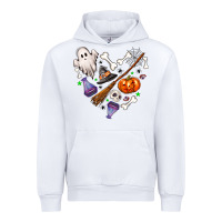 White Love Halloween Urban Hoodie - NancyCooperArtShop