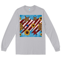 Moon Dust western star with sunflower seamless pattern Long Sleeve Tee - BundleAndBundleShop