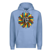 Colony Blue sunflower cowhide leopard Premium Hoodie - Artiststas