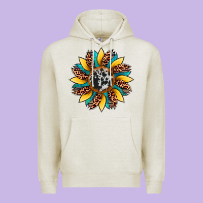 Sunflower Cowhide Leopard Premium Hoodie Designed By Artiststas