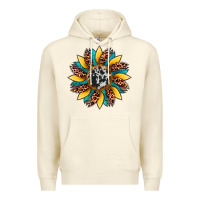 Sandshell sunflower cowhide leopard Premium Hoodie - Artiststas