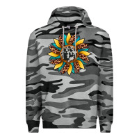 Slate Camo sunflower cowhide leopard Premium Hoodie - Artiststas