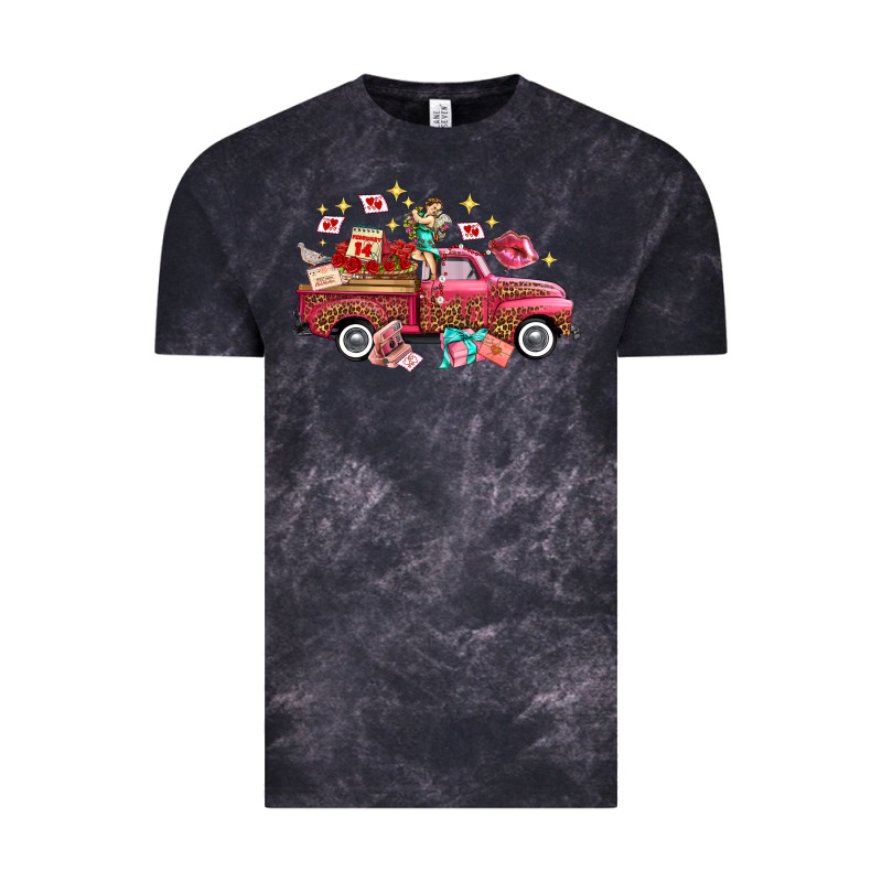 Valentine's Day Truck Photography Love Side View Vintage Tee by FaDigitalArtStudio | Teevron