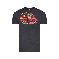 Vintage Black valentine's day truck photography love side view Vintage Tee - FaDigitalArtStudio