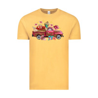 Vintage Mustard valentine's day truck photography love side view Vintage Tee - FaDigitalArtStudio