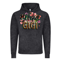 Vintage Black flowers blessed gigi Vintage Hoodie - Zillion Design Studio