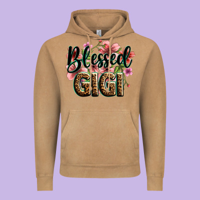 Flowers Blessed Gigi Vintage Hoodie Designed By Zillion Design Studio