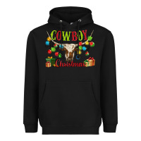 Black cowboy christmas Heavyweight Hoodie - MaliasSmallBusiness