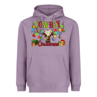 Lavender cowboy christmas Heavyweight Hoodie - MaliasSmallBusiness