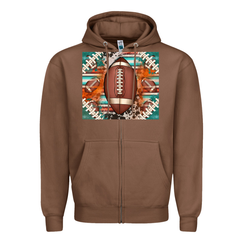 American Football Serape Glittertumbler Zipper Hoodie by Jasminsmagicworld | Teevron
