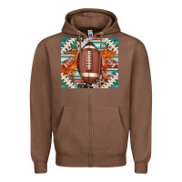 Chestnut american football serape glittertumbler Zipper Hoodie - Jasminsmagicworld