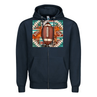 Navy american football serape glittertumbler Zipper Hoodie - Jasminsmagicworld