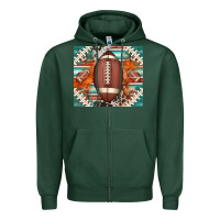 Sports Green american football serape glittertumbler Zipper Hoodie - Jasminsmagicworld