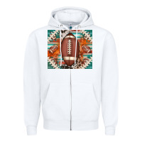 White american football serape glittertumbler Zipper Hoodie - Jasminsmagicworld
