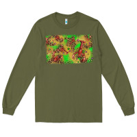 Army Green mardi gras crawfish and glitter background Long Sleeve Tee - AdoDesignShop