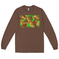 Chestnut mardi gras crawfish and glitter background Long Sleeve Tee - AdoDesignShop