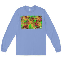 Colony Blue mardi gras crawfish and glitter background Long Sleeve Tee - AdoDesignShop