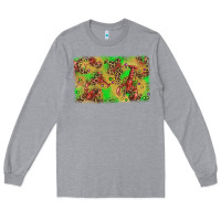 Heather Grey mardi gras crawfish and glitter background Long Sleeve Tee - AdoDesignShop