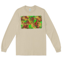 Mushroom mardi gras crawfish and glitter background Long Sleeve Tee - AdoDesignShop