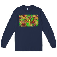 Navy mardi gras crawfish and glitter background Long Sleeve Tee - AdoDesignShop