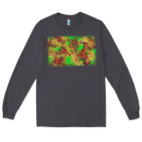 Smoke mardi gras crawfish and glitter background Long Sleeve Tee - AdoDesignShop