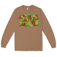 Toasted Coconut mardi gras crawfish and glitter background Long Sleeve Tee - AdoDesignShop