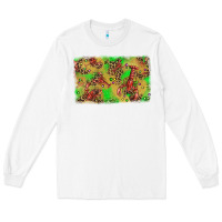 White mardi gras crawfish and glitter background Long Sleeve Tee - AdoDesignShop