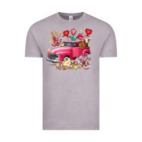 Vintage Zinc valentine's day truck farm animals Vintage Tee - FaDigitalArtStudio
