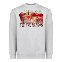 Heather Grey tis the season Heavyweight Sweatshirt - RacoonDesign