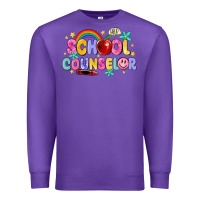 Purple school counselor Premium Sweatshirt - MaliasSmallBusiness