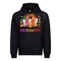 Black happy hallothanksmas goats Urban Hoodie - texasbilliewilder