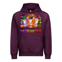 Mauve Wine happy hallothanksmas goats Urban Hoodie - texasbilliewilder