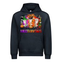 Navy happy hallothanksmas goats Urban Hoodie - texasbilliewilder