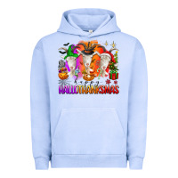 Pigment Grape Ice happy hallothanksmas goats Urban Hoodie - texasbilliewilder