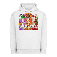 Pigment Lunar Rock happy hallothanksmas goats Urban Hoodie - texasbilliewilder