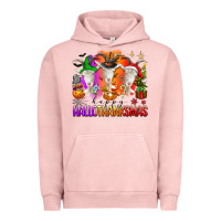 Pigment Salmon happy hallothanksmas goats Urban Hoodie - texasbilliewilder