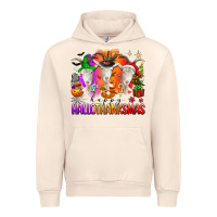 Sandshell happy hallothanksmas goats Urban Hoodie - texasbilliewilder