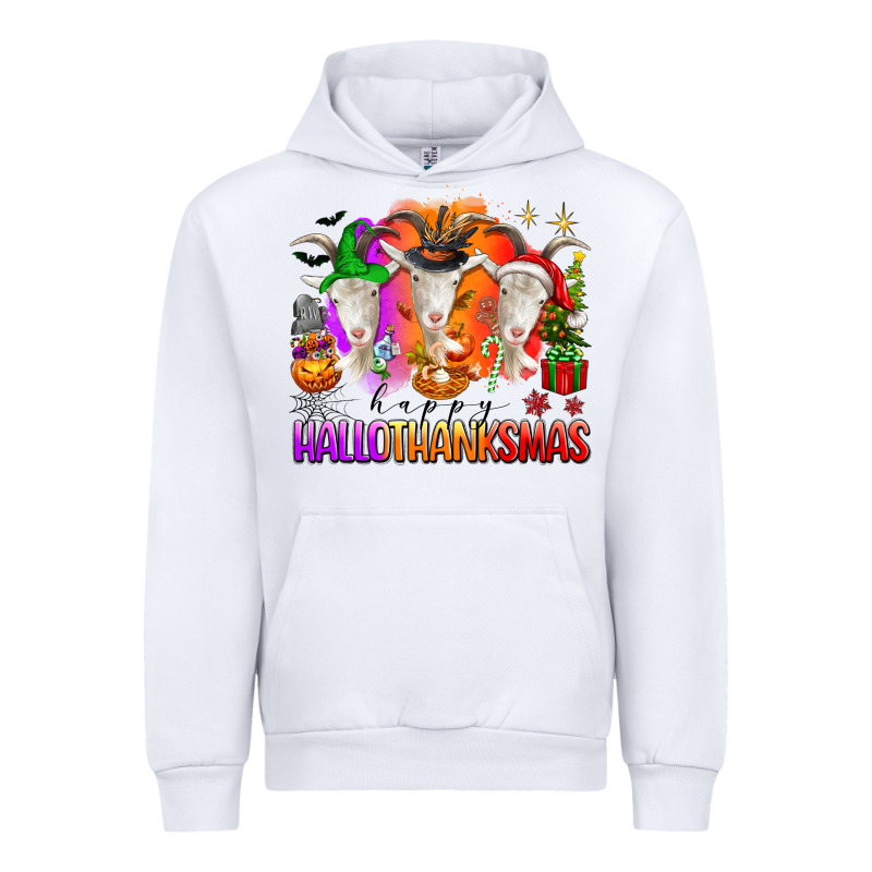 Happy Hallothanksmas Goats Urban Hoodie by texasbilliewilder | Teevron