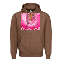 Chestnut Breast Cancer diva Zipper Hoodie - NancyCooperArtShop