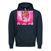 Navy Breast Cancer diva Zipper Hoodie - NancyCooperArtShop
