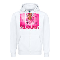 White Breast Cancer diva Zipper Hoodie - NancyCooperArtShop
