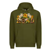 Army Green bee kind Premium Hoodie - Artiststas